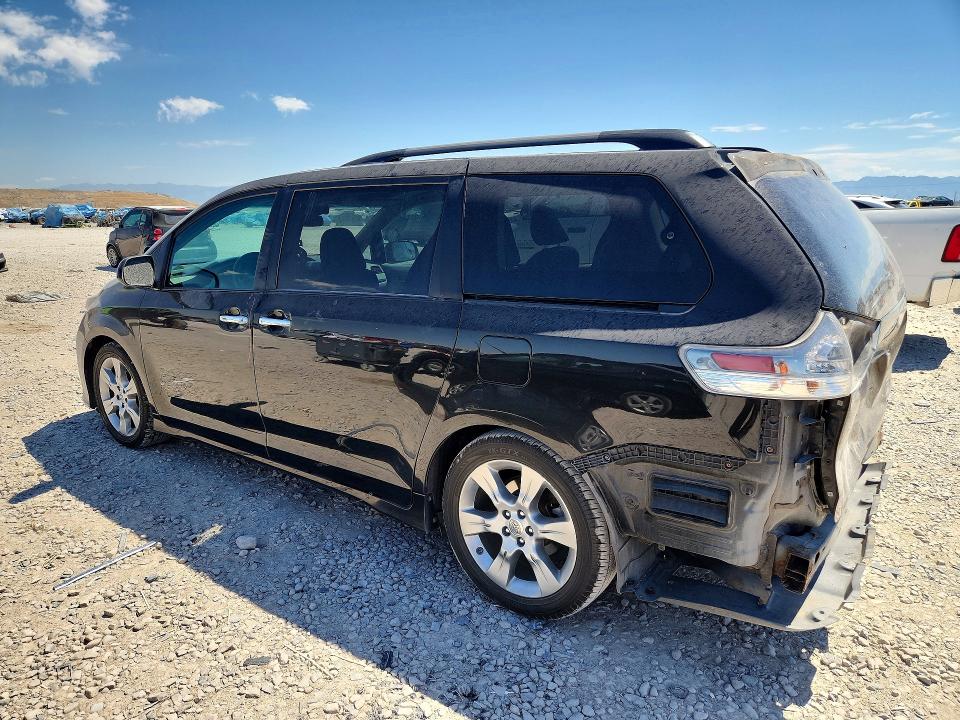 2013 Toyota Sienna VIN 5TDXK3DC4DS309066 COPART salvage auction — REAR END, Ut - Salvage Certificate, sold $2,250 on 2026-07-31 (photo 2)