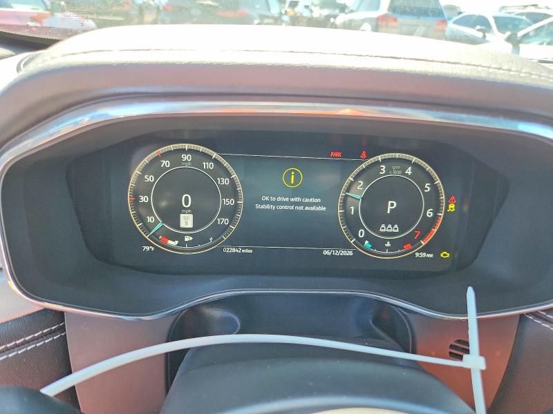 2024 Jaguar F-pace VIN SADCT2EX3RA736321 COPART salvage auction — FRONT END, Il - Salvage Certificate, sold $13,500 on 2026-07-14 (photo 9)