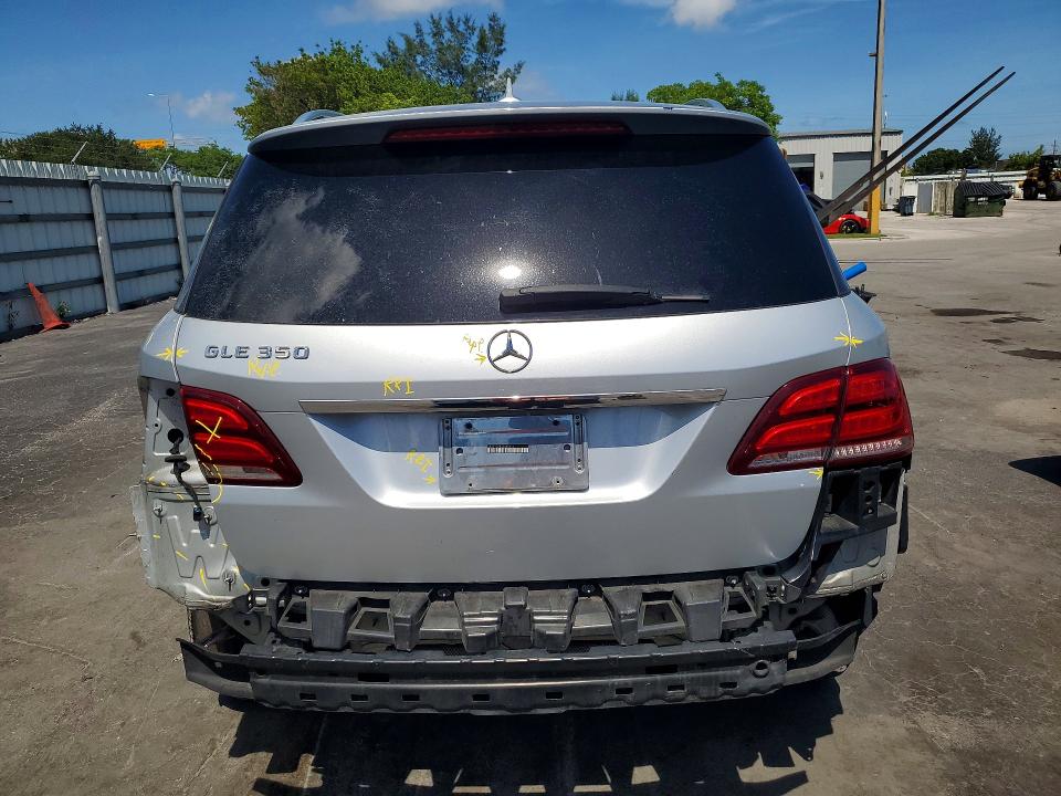 2016 Mercedes-benz Gle class VIN 4JGDA5JB3GA788686 COPART salvage auction — REAR END, Fl - Cert Of Title Slvg Rebuildable, sold $6,700 on 2026-08-12 (photo 6)