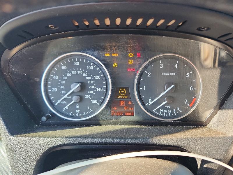 2008 BMW X5 VIN 5UXFE83518LZ98802 COPART salvage auction — FRONT END, Ca - Salvage Certificate, sold $400 on 2026-07-02 (photo 9)