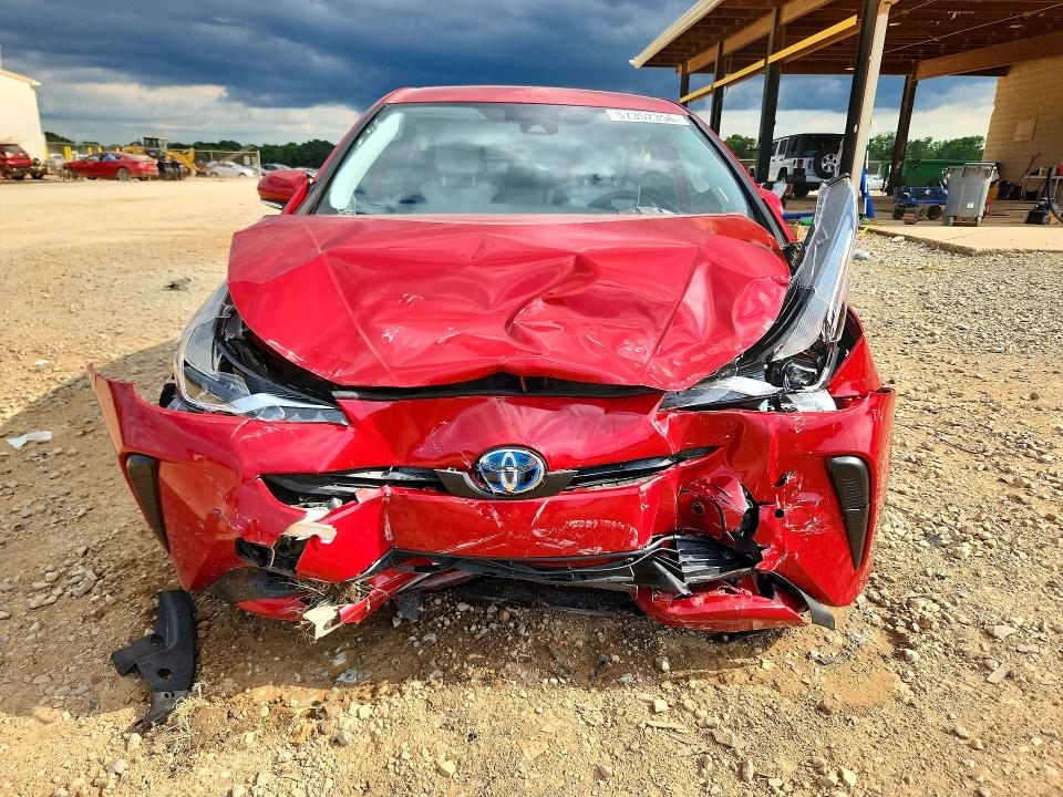 2019 Toyota Prius VIN JTDKARFUXK3088769 COPART salvage auction — FRONT END, Al - Cert Of Title-Salvage Title, sold $1,400 on 2026-07-29 (photo 5)