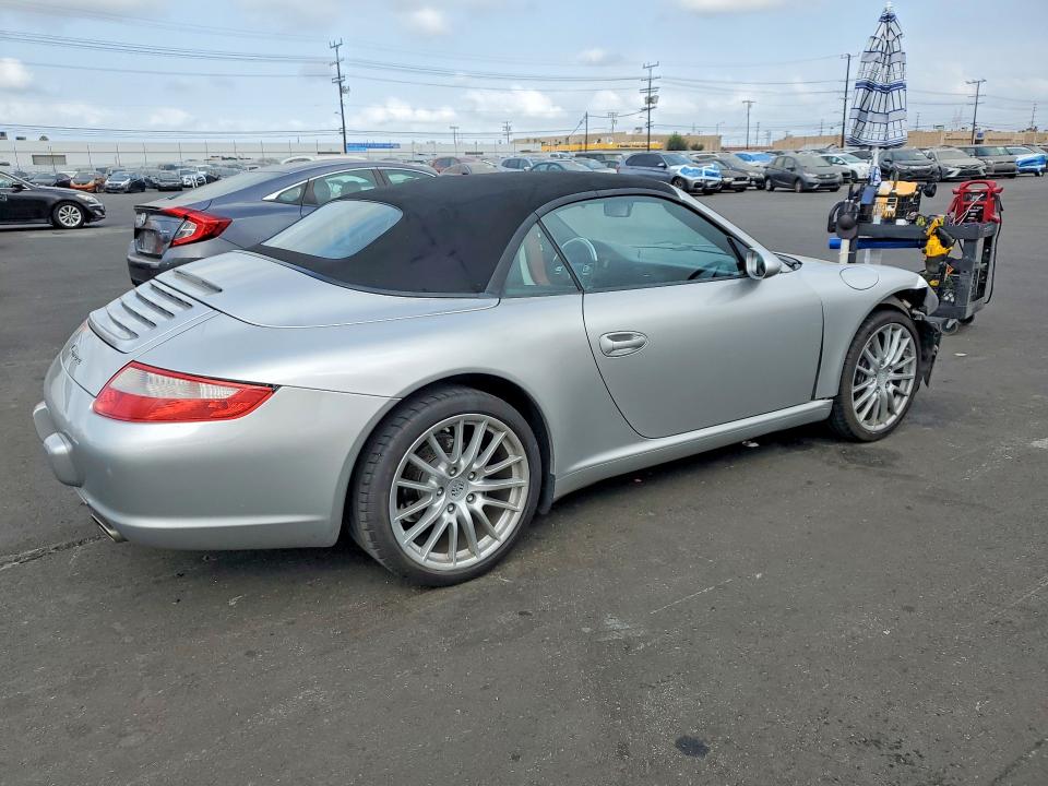 2007 Porsche 911 VIN WP0CA29937S765922 COPART salvage auction — FRONT END, Ca - Salvage Certificate, sold $13,200 on 2026-07-15 (photo 3)