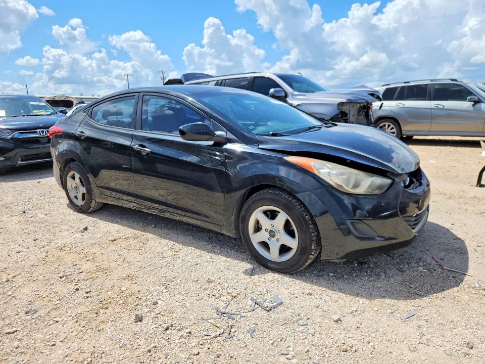 2011 Hyundai Elantra VIN KMHDH4AE2BU135709 COPART salvage auction — FRONT END, Tx - Salvage Vehicle Title, sold $1,100 on 2026-07-30 (photo 4)