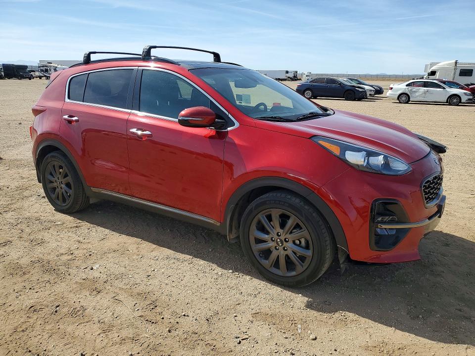 2020 Kia Sportage VIN KNDP63AC6L7695765 COPART salvage auction — FRONT END, Ca - Salvage Certificate, sold $4,100 on 2026-07-20 (photo 4)