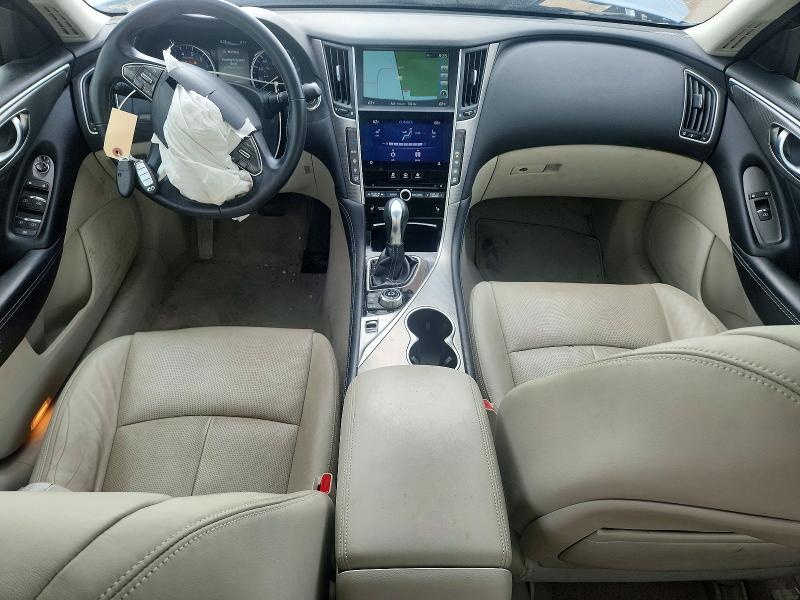 2014 Infiniti Q50 VIN JN1BV7AP3EM672636 COPART salvage auction — FRONT END, Wv - Salvage Certificate, sold $400 on 2026-07-30 (photo 8)