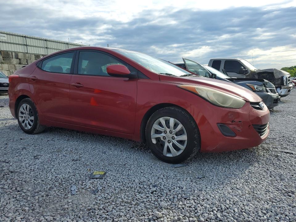 2012 Hyundai Elantra VIN KMHDH4AE6CU404912 COPART salvage auction — SIDE, Oh - Cert Of Title-Salvage, sold $300 on 2026-07-24 (photo 4)