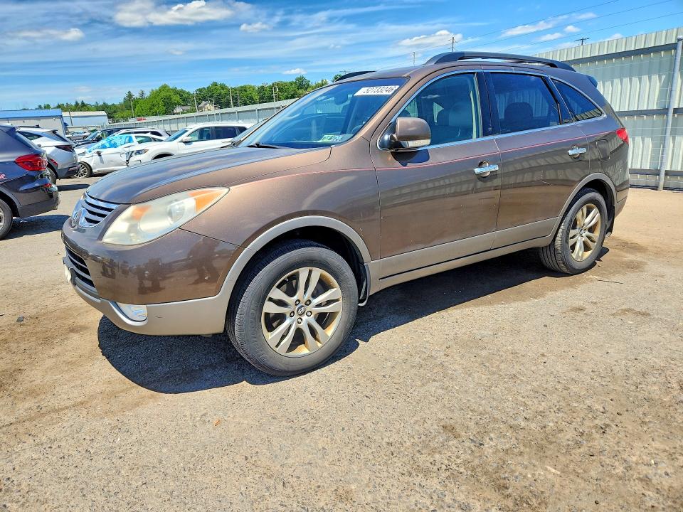 2012 Hyundai Veracruz VIN KM8NUDCC5CU184044 COPART salvage auction — REAR END, PA - CERTIFICATE OF SALVAGE, sold $1,150 on 2026-07-10 (photo 1)