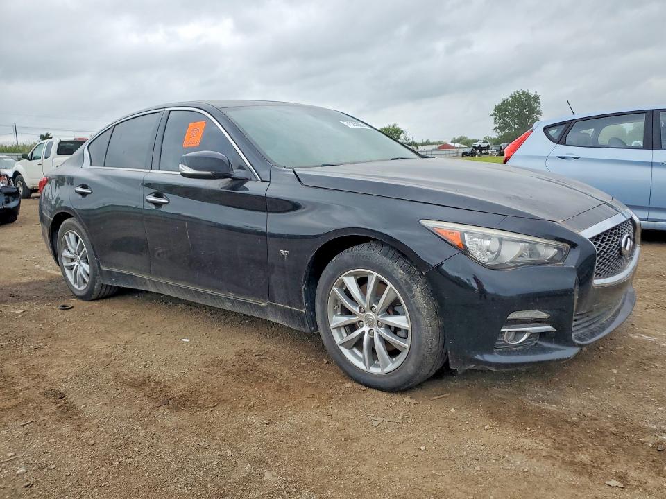 2015 Infiniti Q50 VIN JN1BV7ARXFM392702 COPART salvage auction — WATER/FLOOD, OH - CERT OF TITLE-FLOOD VEHICLE, sold $1,350 on 2026-07-21 (photo 4)