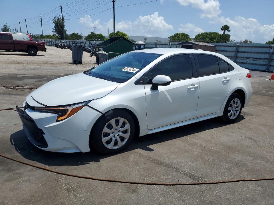 2026 Toyota Corolla VIN JTDBCMFE8T3129827 COPART salvage auction — FRONT END, FL - CERTIFICATE OF DESTRUCTION, sold $4,500 on 2026-07-22 (photo 1)