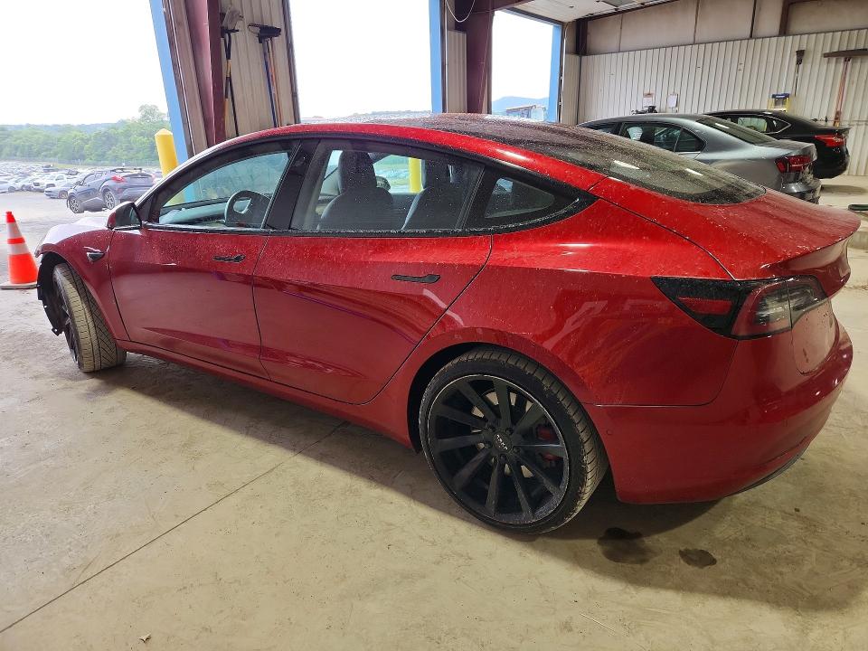 2018 Tesla Model 3 VIN 5YJ3E1EA6JF026949 COPART salvage auction — FRONT END, Pa - Certificate Of Salvage, sold $3,150 on 2026-07-10 (photo 2)