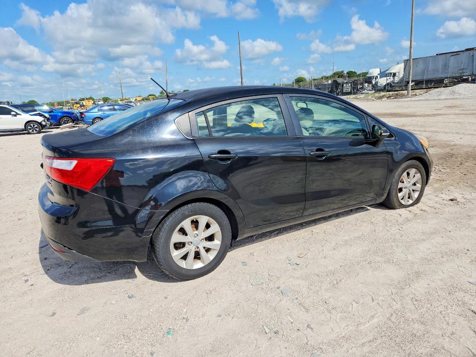 2014 Kia Rio VIN KNADN4A39E6396692 COPART salvage auction — FRONT END, Fl - Certificate Of Title, sold $450 on 2026-07-09 (photo 3)