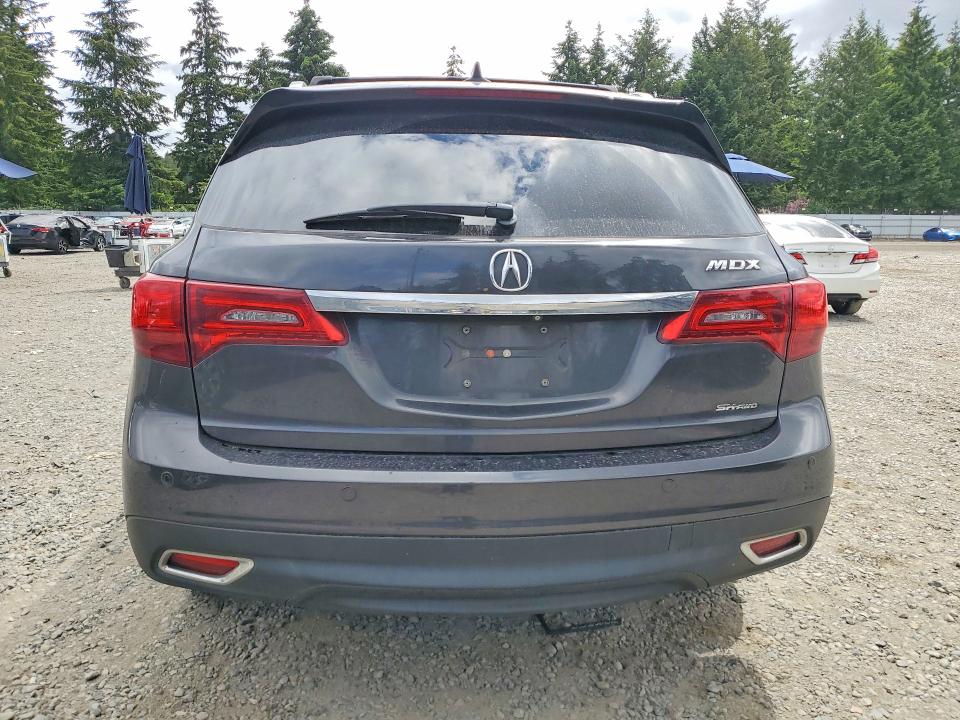 2015 Acura Mdx VIN 5FRYD4H89FB032303 COPART salvage auction — FRONT END, Wa - Bill Of Sale, sold $1,300 on 2026-07-17 (photo 6)