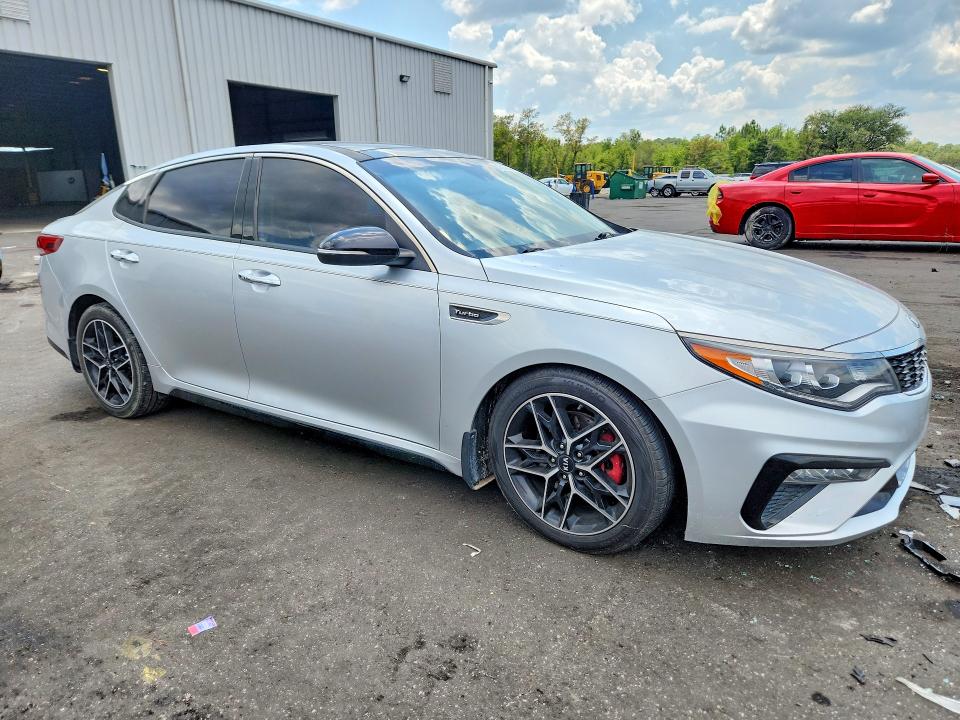 2019 Kia Optima VIN 5XXGW4L23KG355571 COPART salvage auction — SIDE, Fl - Cert Of Title Slvg Rebuildable, sold $1,500 on 2026-07-13 (photo 4)