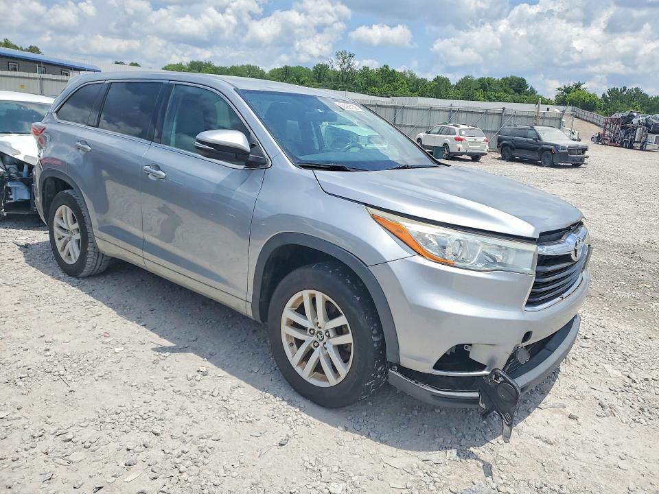 2016 Toyota Highlander VIN 5TDZARFH1GS019346 COPART salvage auction — REAR END, Al - Cert Of Title-Salvage Title, sold $6,000 on 2026-07-07 (photo 4)