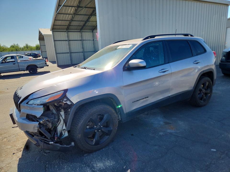 2018 Jeep Cherokee VIN 1C4PJMCB7JD543582 COPART salvage auction — FRONT END, Ca - Salvage Certificate, sold $2,500 on 2026-07-09 (photo 1)