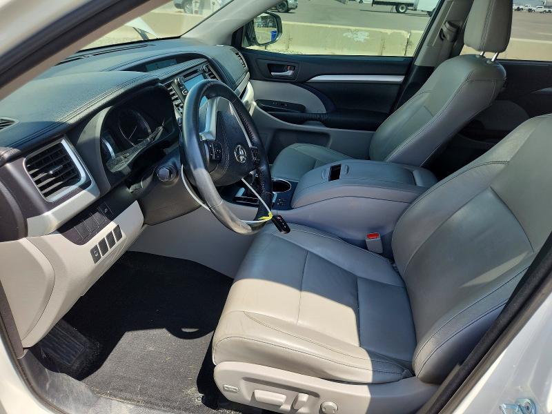 2015 Toyota Highlander VIN 5TDJKRFH7FS142139 COPART salvage auction — FRONT END, Co - Public - Salvage Title, sold $6,100 on 2026-07-04 (photo 7)