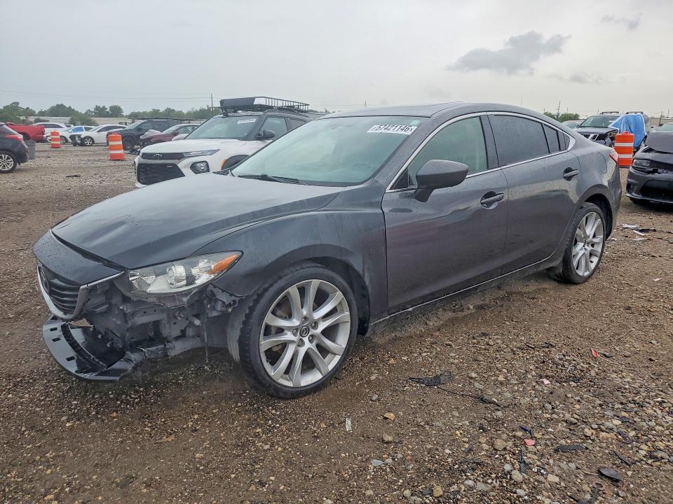2016 Mazda 6 VIN JM1GJ1V52G1438674 COPART salvage auction — FRONT END, TX - CERTIFICATE OF TITLE, sold $700 on 2026-07-16 (photo 1)