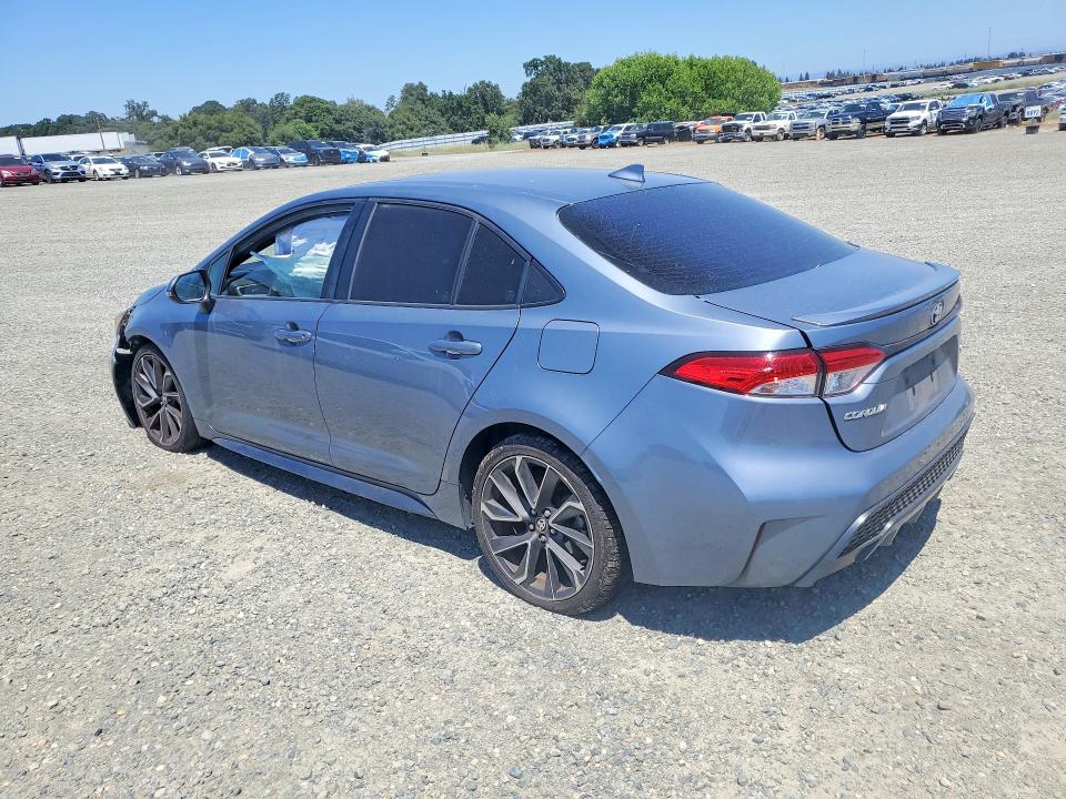 2021 Toyota Corolla VIN JTDP4MCE7MJ058012 COPART salvage auction — FRONT END, Ca - Salvage Certificate, sold $3,700 on 2026-07-14 (photo 2)