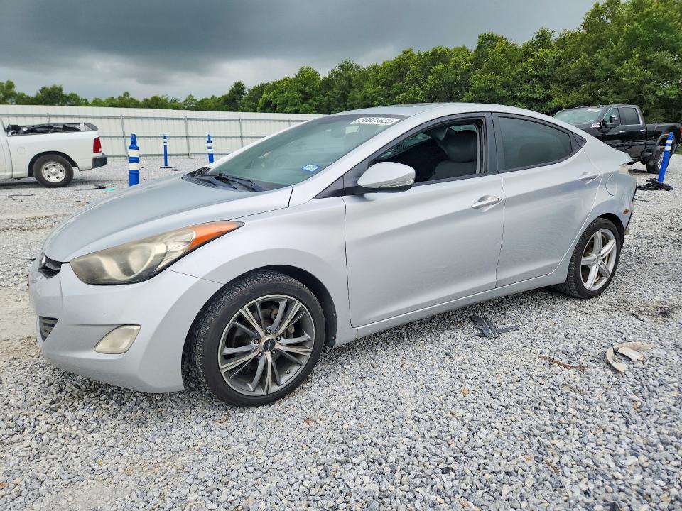 2012 Hyundai Elantra VIN KMHDH4AE7CU456565 COPART salvage auction — REAR END, Tx - Salvage Vehicle Title, sold $875 on 2026-07-27 (photo 1)