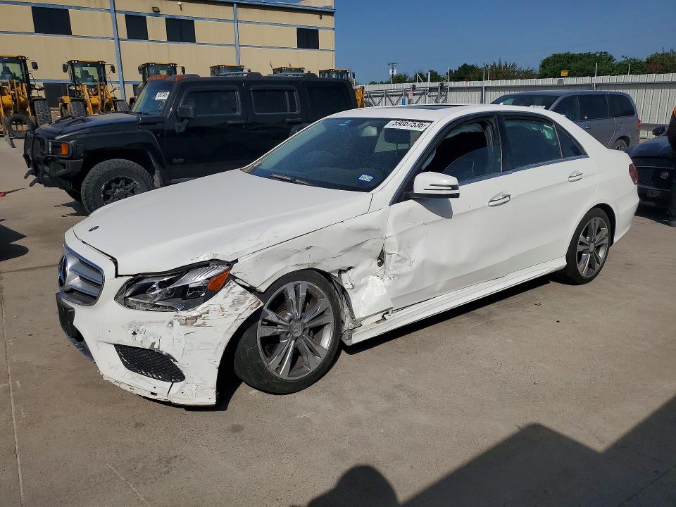 2014 Mercedes-benz E-klasse VIN WDDHF5KB5EA862246 COPART salvage auction — FRONT END, TX - SALVAGE VEHICLE TITLE, sold $1,550 on 2026-07-16 (photo 1)