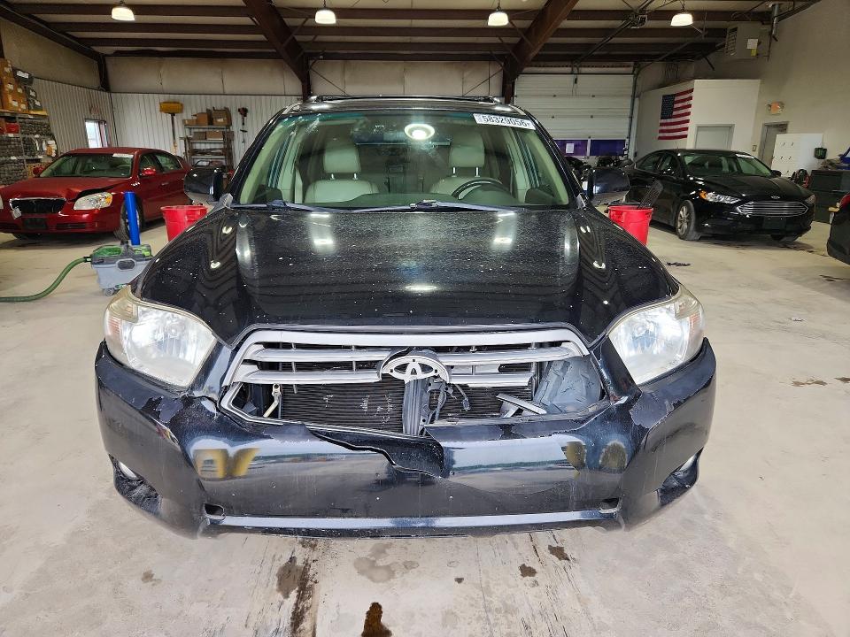 2010 Toyota Highlander VIN 5TDJK3EH6AS011050 COPART salvage auction — FRONT END, Pa - Certificate Of Salvage, sold $2,050 on 2026-07-10 (photo 5)