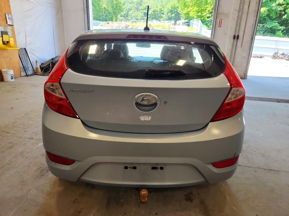 2013 Hyundai Accent VIN KMHCT5AE6DU128622 COPART salvage auction — FRONT END, Vt - Certificate Of Title, sold $275 on 2026-07-13 (photo 6)