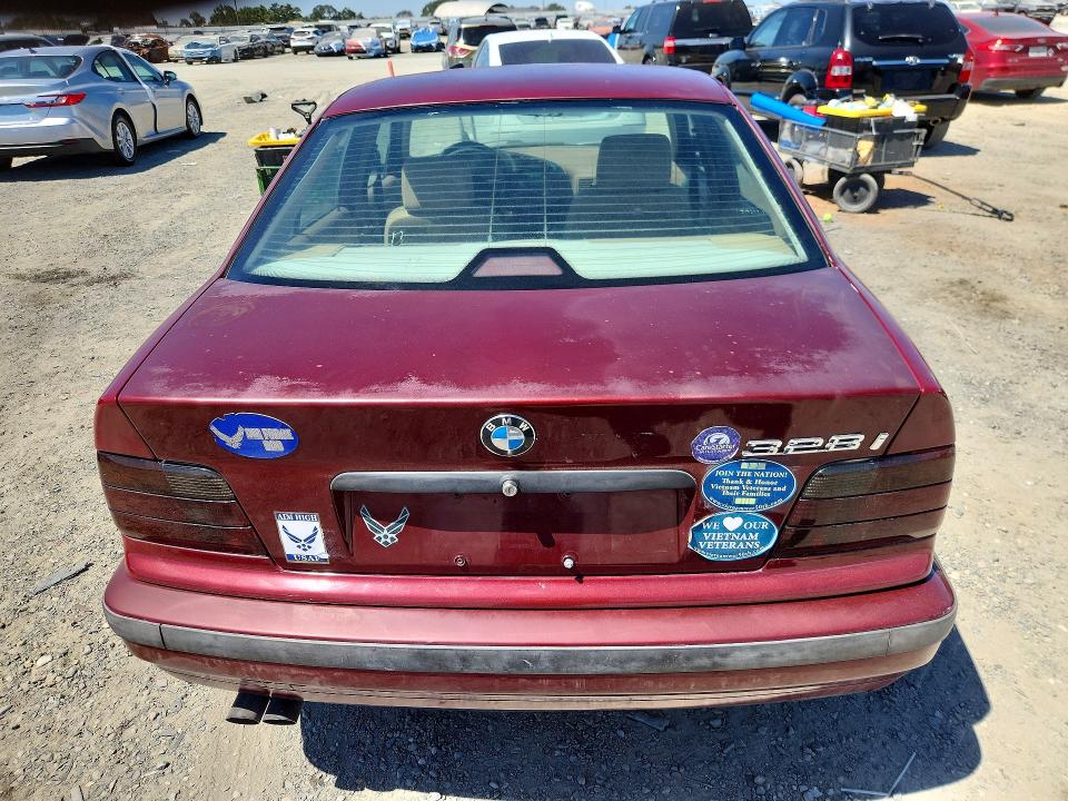 1996 BMW 3 series VIN WBACD4322TAV36045 COPART salvage auction — MECHANICAL, Ca - Dis/Dlr/Exp Only Clean Title, sold $925 on 2026-08-18 (photo 6)