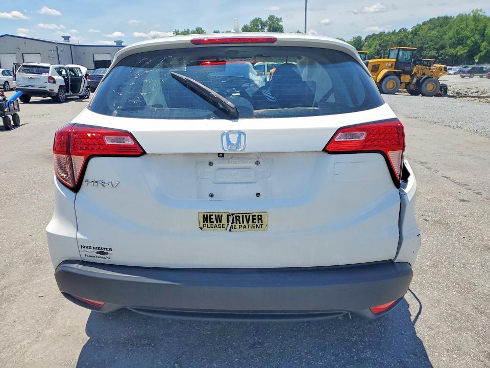 2016 Honda Hr-v VIN 3CZRU5H36GM748678 COPART salvage auction — FRONT END, Nc - Salvage Certificate Of Title, sold $750 on 2026-07-28 (photo 6)