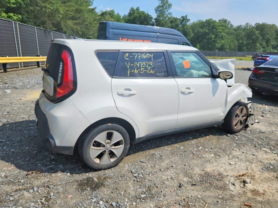 2015 Kia Soul VIN KNDJN2A22F7147373 COPART salvage auction — FRONT END, Md - Cert Of Salvage > 75% Damage, sold $225 on 2026-07-17 (photo 3)