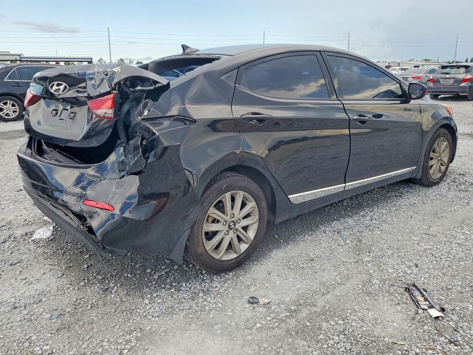 2015 Hyundai Elantra VIN KMHDH4AE1FU278933 COPART salvage auction — REAR END, FL - CERT OF TITLE SLVG REBUILDABLE, sold $1,250 on 2026-07-31 (photo 3)