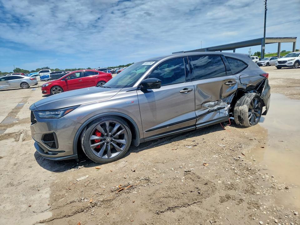2023 Acura Mdx VIN 5J8YD8H97PL000371 COPART salvage auction — REAR END, Fl - Cert Of Title Slvg Rebuildable, sold $17,600 on 2026-07-09 (photo 1)