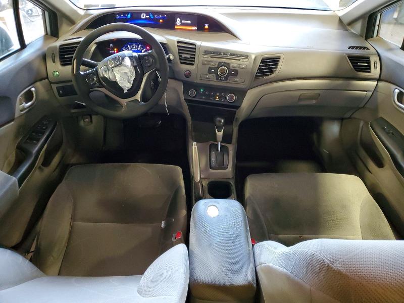 2012 Honda Civic VIN JHMFB2F58CS000158 COPART salvage auction — FRONT END, Pa - Certificate Of Salvage, sold $700 on 2026-07-08 (photo 8)