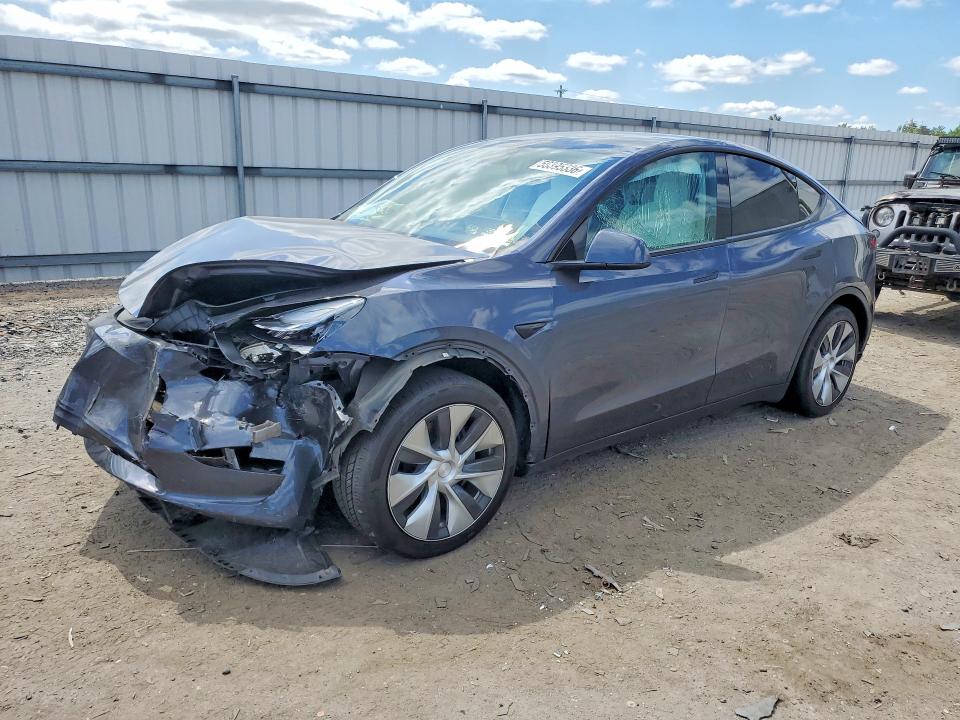 2023 Tesla Model y VIN 7SAYGDEE1PF614595 COPART salvage auction — FRONT END, Va - Cert Of Title - Salvage, sold $7,600 on 2026-07-08 (photo 1)