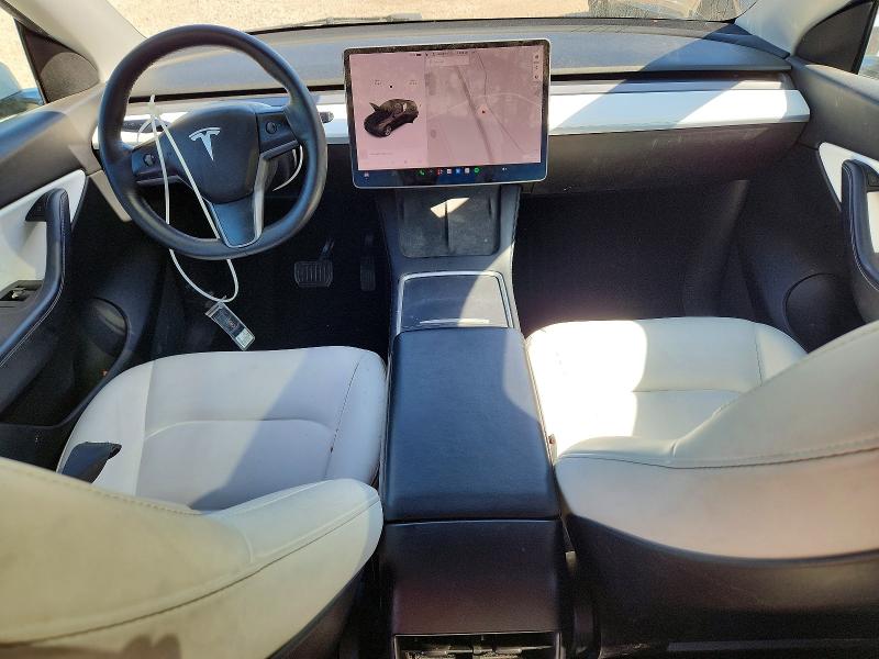 2021 Tesla Model y VIN 5YJYGDEE1MF247951 COPART salvage auction — HAIL, Oh - Cert Of Title-Salvage, sold $13,600 on 2026-07-08 (photo 8)