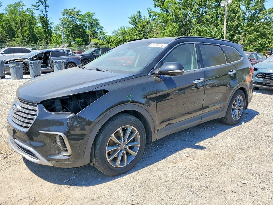2017 Hyundai VIN KM8SN4HF3HU238970 COPART salvage auction — FRONT END, Md - Cert Of Salvage > 75% Damage, sold $3,300 on 2026-07-09 (photo 1)