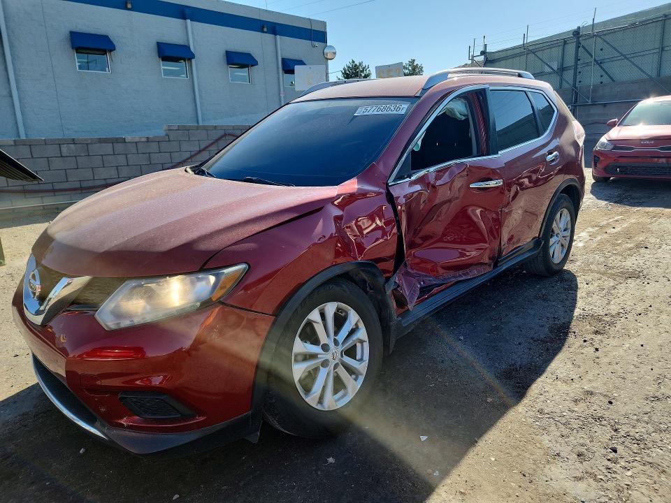 2016 Nissan VIN KNMAT2MV7GP597856 COPART salvage auction — SIDE, NM - CERT OF TITLE-SALVAGE (P), sold $1,350 on 2026-07-09 (photo 1)