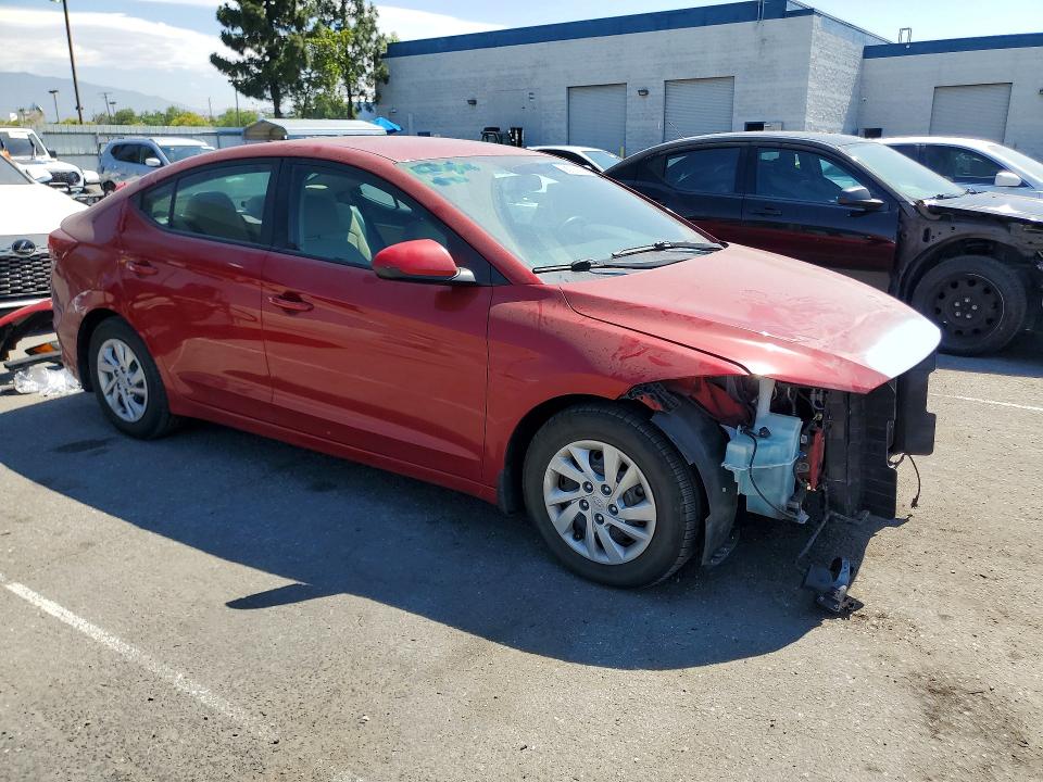 2017 Hyundai Elantra VIN KMHD74LF8HU408511 COPART salvage auction — FRONT END, Ca - Salvage Certificate, sold $1,750 on 2026-07-09 (photo 4)