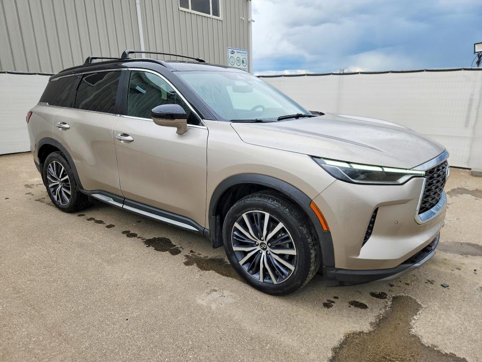 2025 Infiniti Qx60 VIN 5N1AL1HU3SC342886 COPART salvage auction — SIDE, Ab - Bos - Active, sold $35,500 on 2026-07-16 (photo 4)
