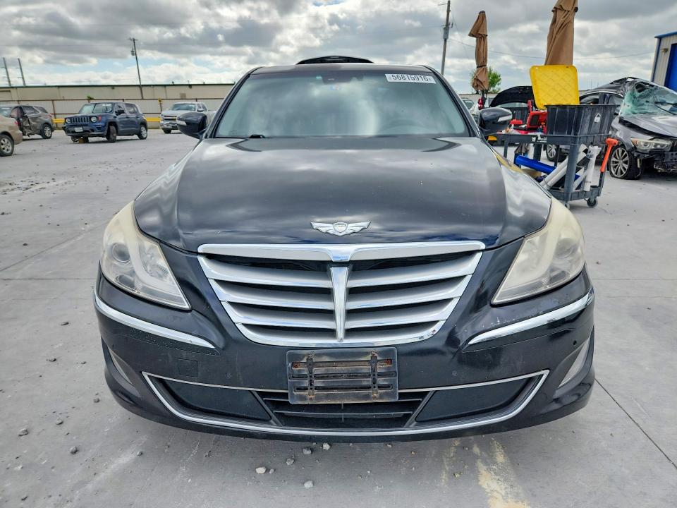 2013 Hyundai Genesis VIN KMHGC4DD6DU256681 COPART salvage auction — FRONT END, Tx - Certificate Of Title, sold $650 on 2026-07-21 (photo 5)