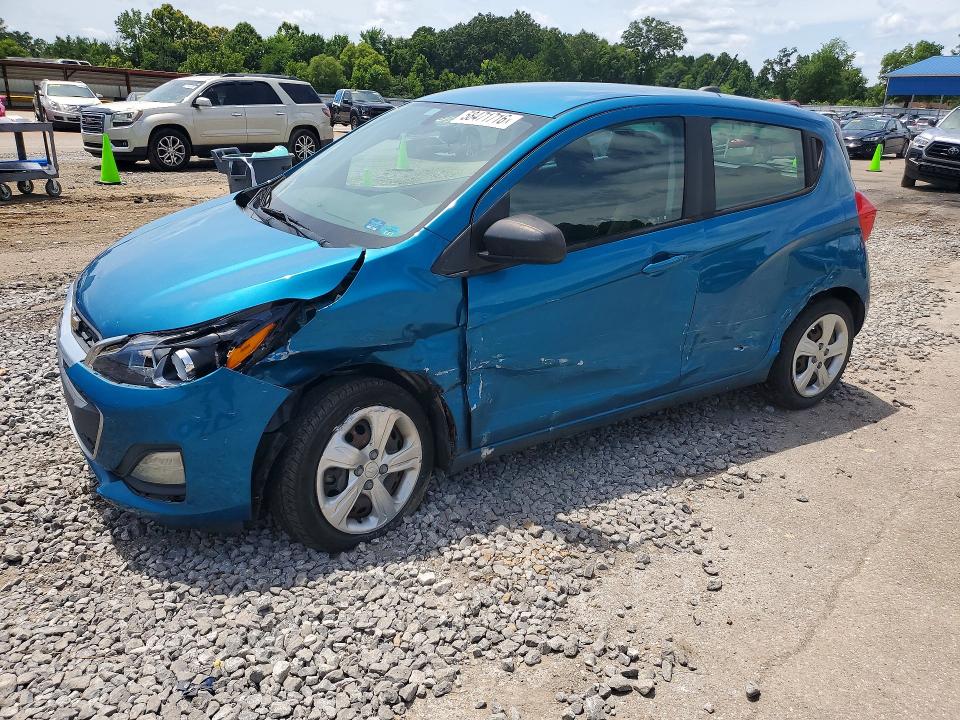 2021 Chevrolet Spark VIN KL8CA6SA8MC709226 COPART salvage auction — FRONT END, MS - CERT OF TITLE-SALVAGED, sold $1,400 on 2026-07-24 (photo 1)