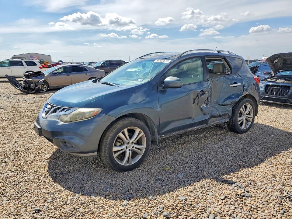2011 Nissan Murano VIN JN8AZ1MU9BW060201 COPART salvage auction — SIDE, Tx - Salvage Vehicle Title, sold $525 on 2026-07-07 (photo 1)