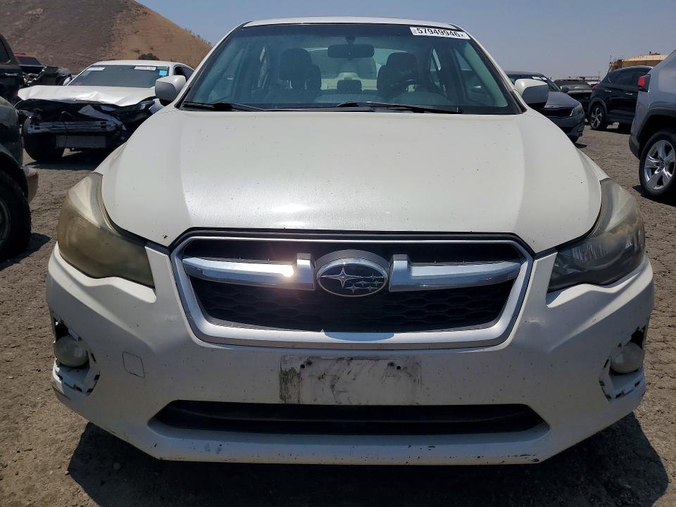 2012 Subaru Impreza VIN JF1GJAK63CH018085 COPART salvage auction — REAR END, Ca - Salvage Certificate, sold $550 on 2026-07-06 (photo 5)