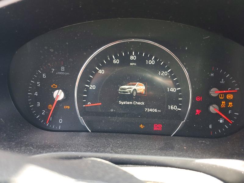 2019 Kia Sorento VIN 5XYPK4A52KG453205 COPART salvage auction — FRONT END, Salvage Title, sold $150 on 2026-07-27 (photo 9)