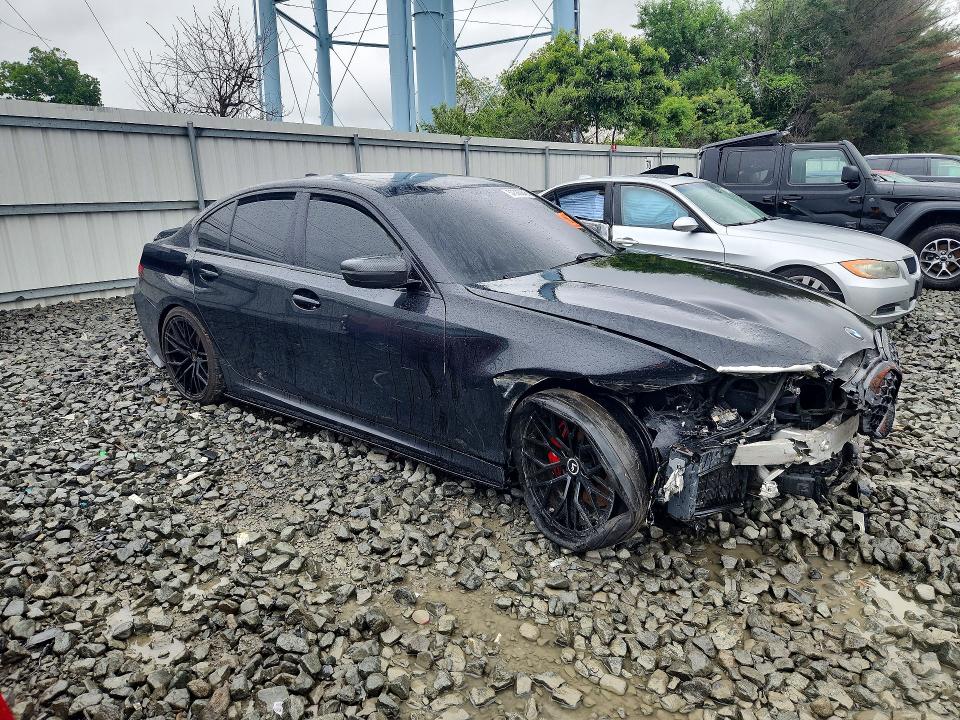 2021 BMW M3 VIN 3MW5U7J00M8B54475 COPART salvage auction — FRONT END, Va - Dealer Only Clean Title (P), sold $13,300 on 2026-07-28 (photo 4)