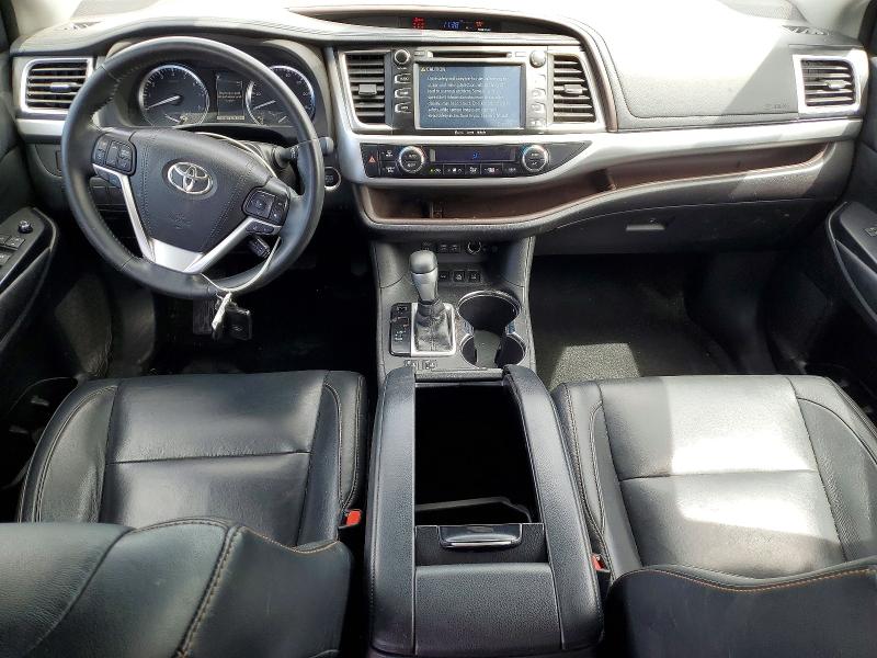 2017 Toyota Highlander VIN 5TDJZRFH1HS457856 COPART salvage auction — REAR END, Or - Salvage Title Certificate, sold $6,400 on 2026-07-21 (photo 8)