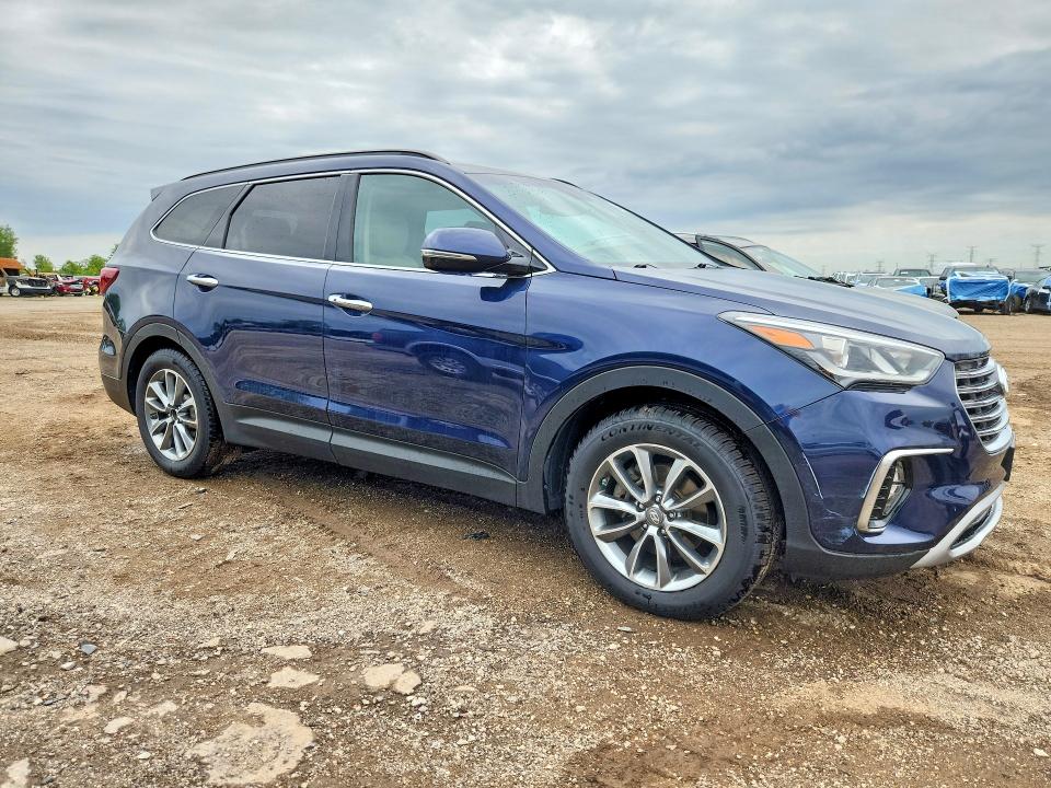 2017 Hyundai Santa fe VIN KM8SN4HF0HU187914 COPART salvage auction — HAIL, Il - Salvage Certificate, sold $3,300 on 2026-07-07 (photo 4)