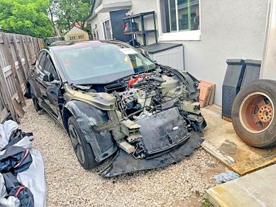 2018 Tesla Model 3 VIN 5YJ3E1EA8JF010171 COPART salvage auction — ALL OVER, Fl - Cert Of Title Slvg Rebuildable (P), sold $800 on 2026-07-07 (photo 1)