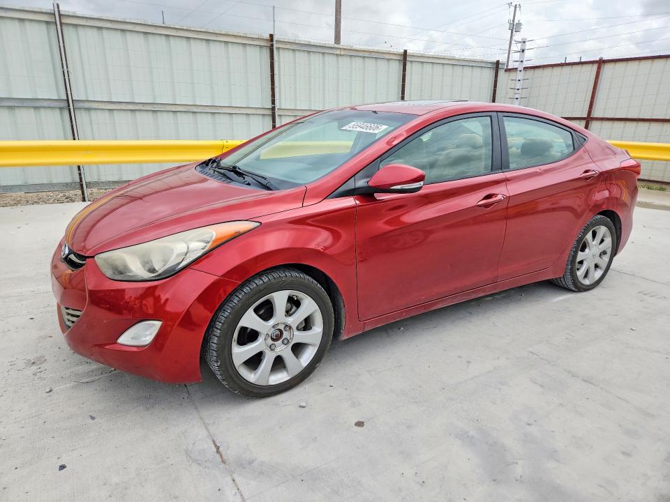 2012 Hyundai Elantra VIN KMHDH4AE9CU427729 COPART salvage auction — HAIL, Tx - Certificate Of Title, sold $175 on 2026-07-28 (photo 1)