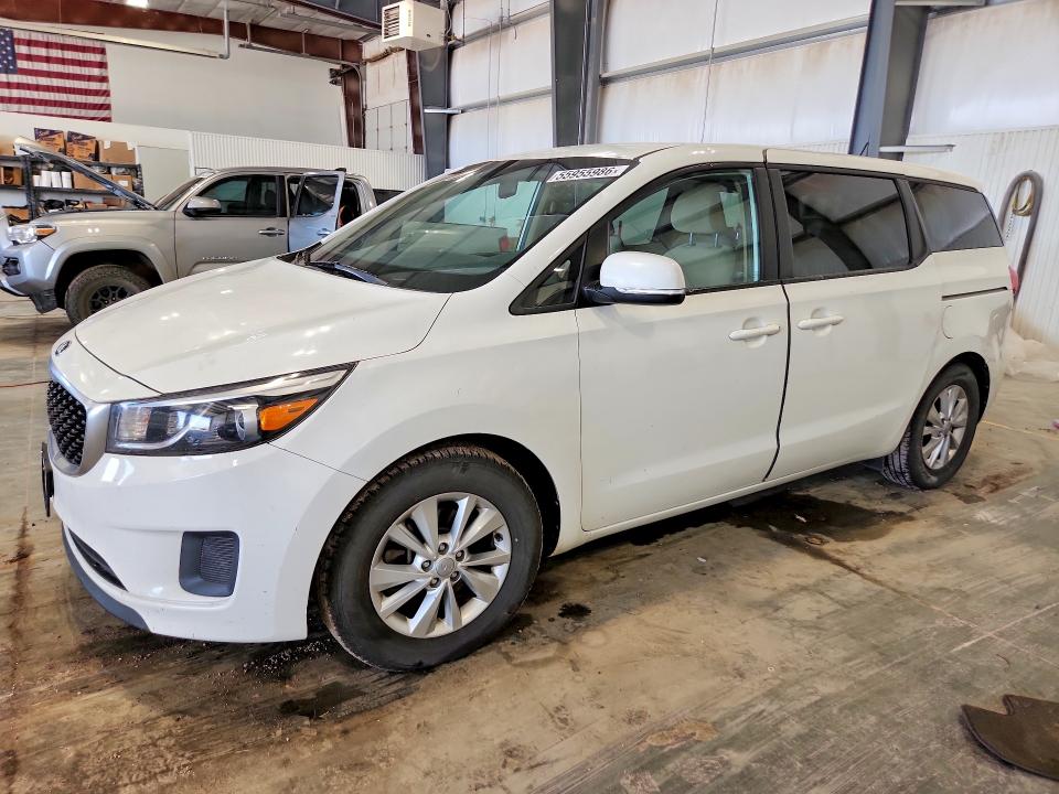 2017 Kia SEDONA VIN KNDMB5C15H6243907 COPART salvage auction — HAIL, Ne - Cert Of Title-Salvage, sold $1,050 on 2026-09-01 (photo 1)