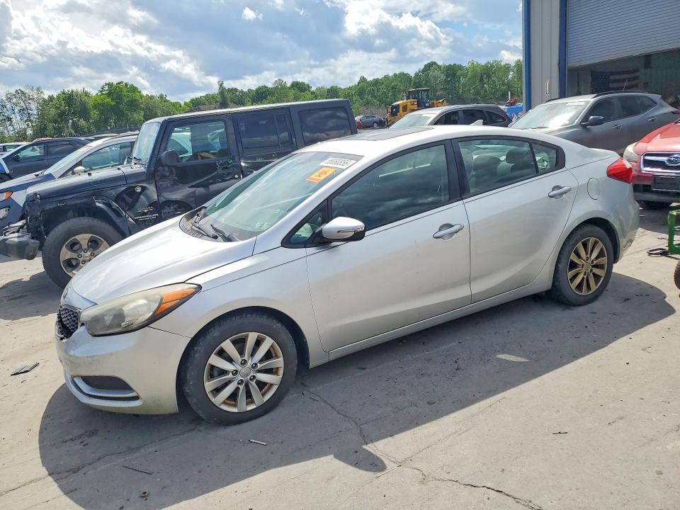 2014 Kia Forte VIN KNAFX4A68E5165074 COPART salvage auction — FRONT END, Mt - Certificate Of Title, sold $1,350 on 2026-07-15 (photo 1)